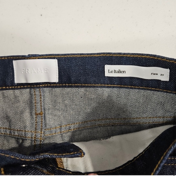 NWT Frame Le Italien Flare Dark Wash Jeans - Picture 4 of 8